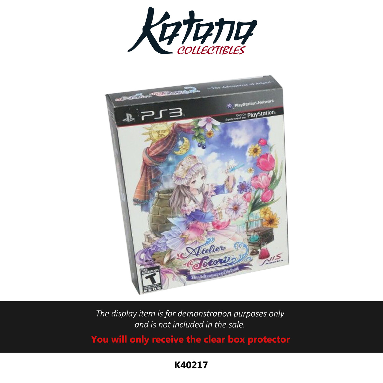 Katana Collectibles Protector For Atelier Totori The Adventurer Of Arland Limited Edition PS3
