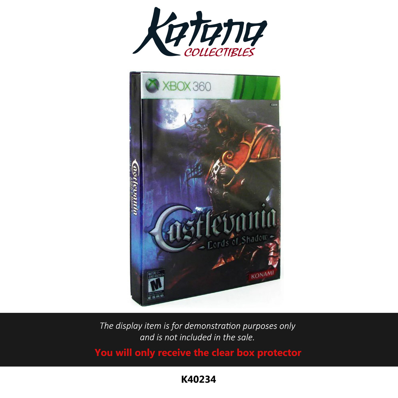 Katana Collectibles Protector For Castlevania Lords Of Shadows Limited Edition Xbox