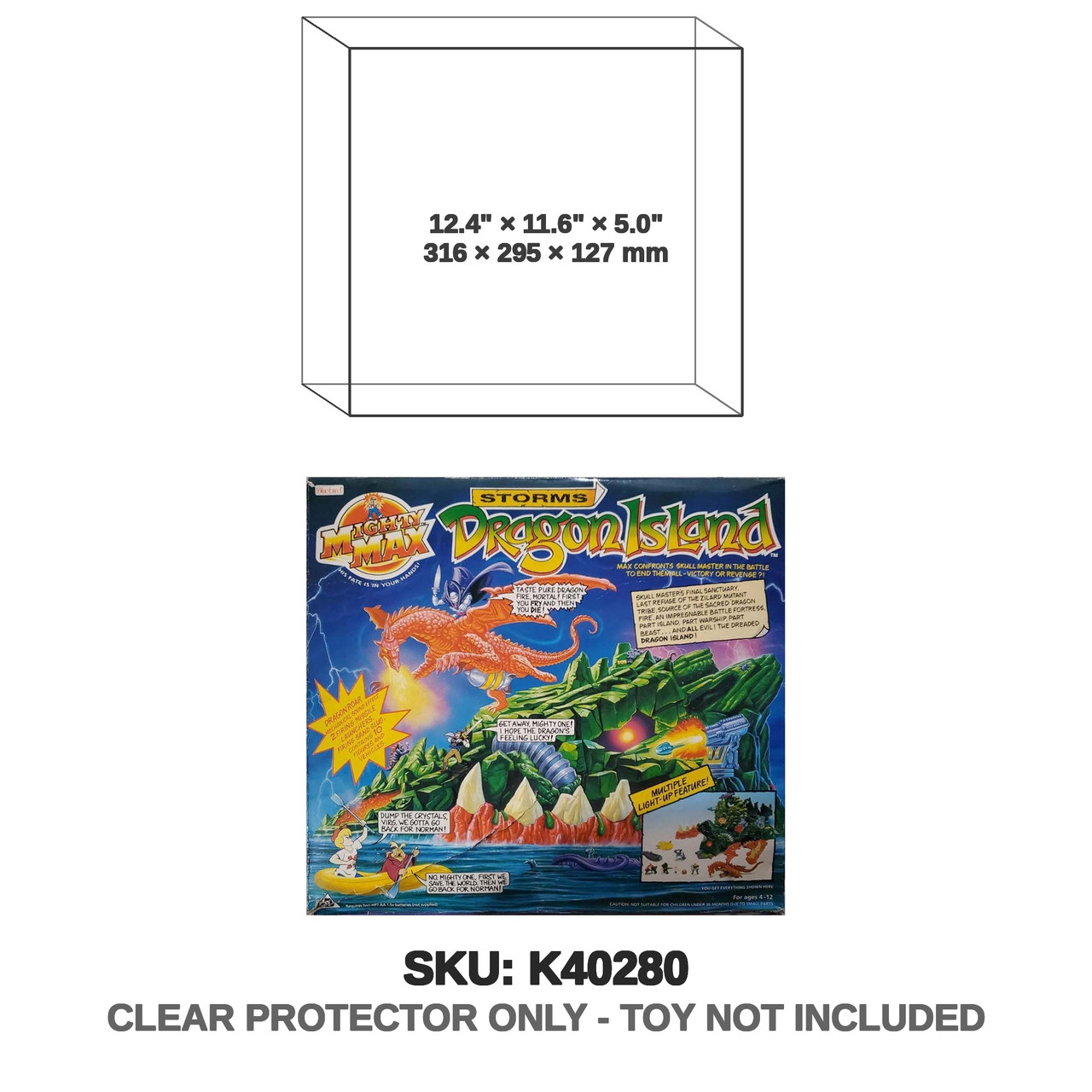 Mighty Max Storms Dragon Island Playset