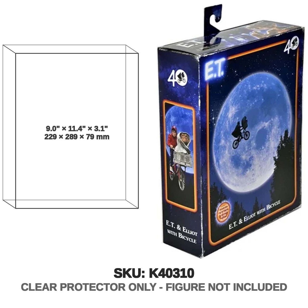 Elliott & E.T. on Bicycle E.T. 40th Anniversary Figure