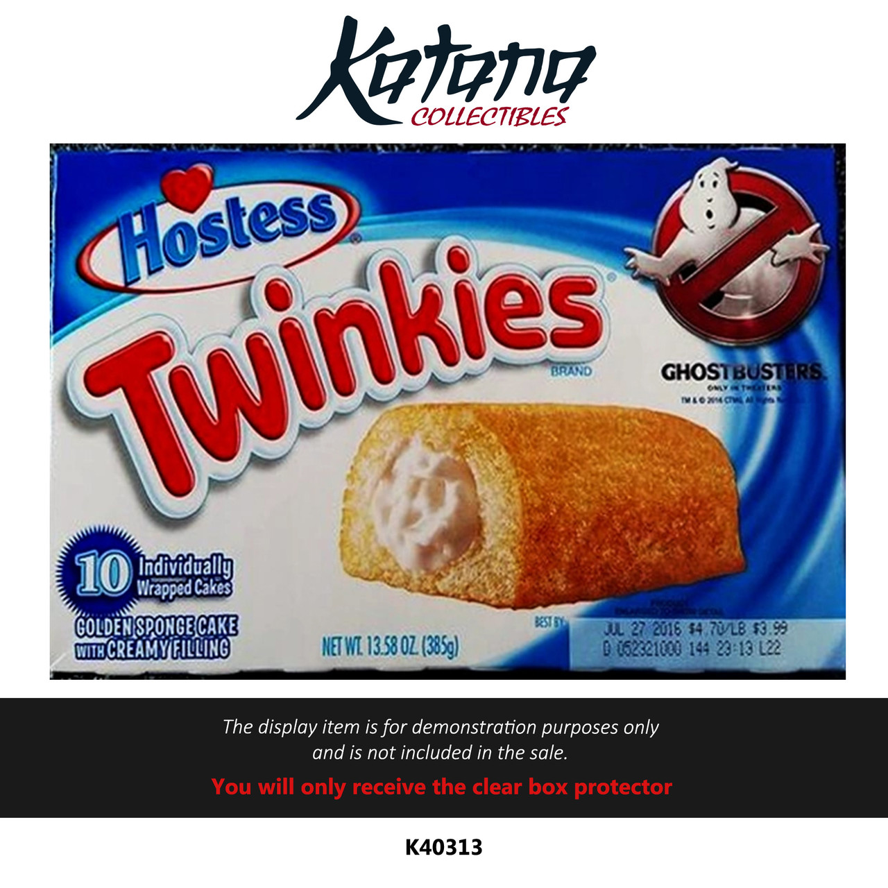 Katana Collectibles Protector For Ghostbusters Twinkie Box