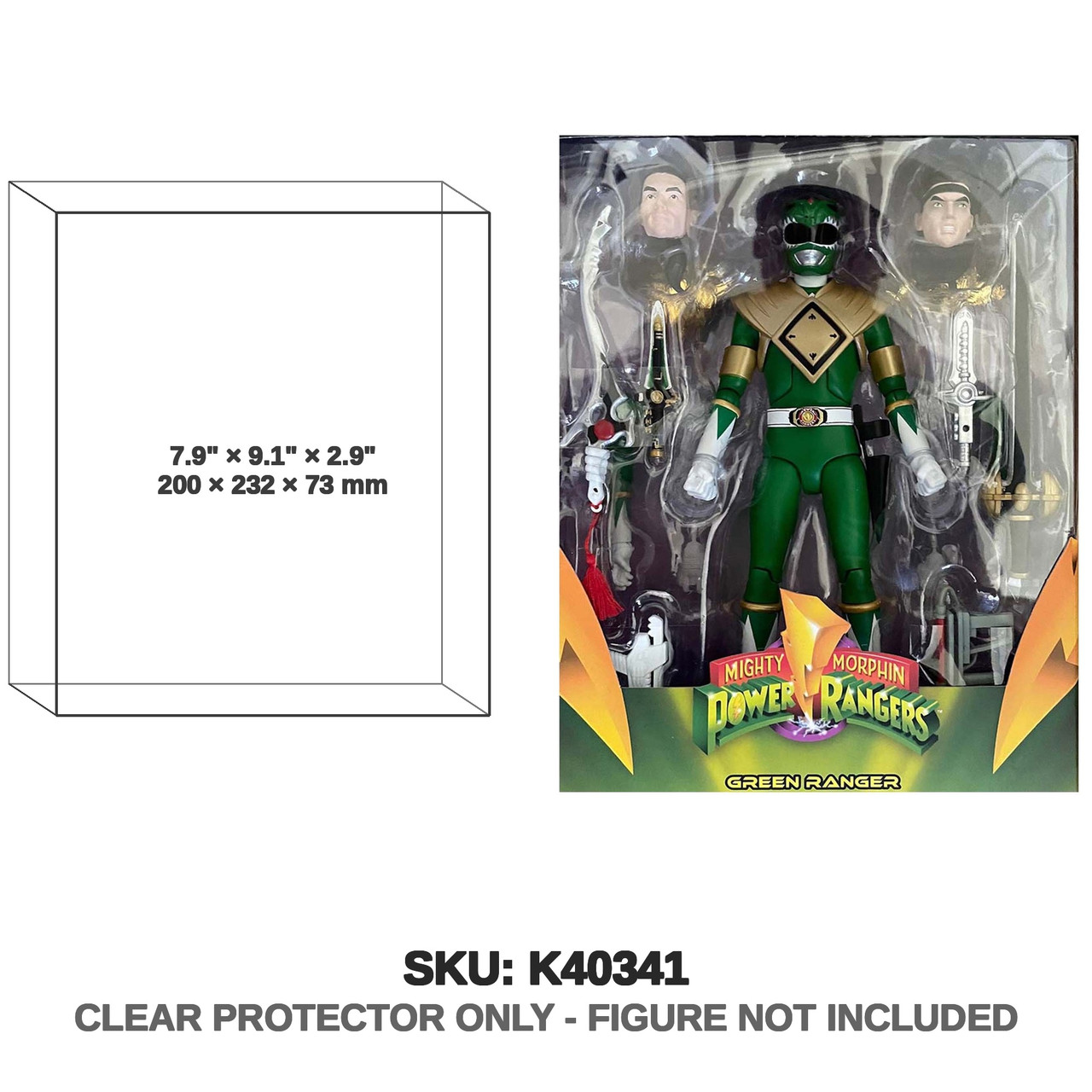 Super7 Power Rangers Ultimate Mighty Morphin Green Ranger Action Figure
