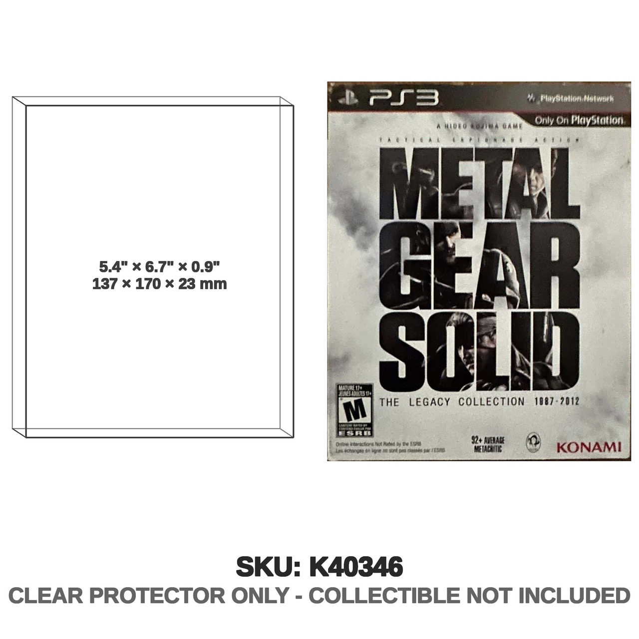 Metal Gear Solid Legacy Collection PS3 Box