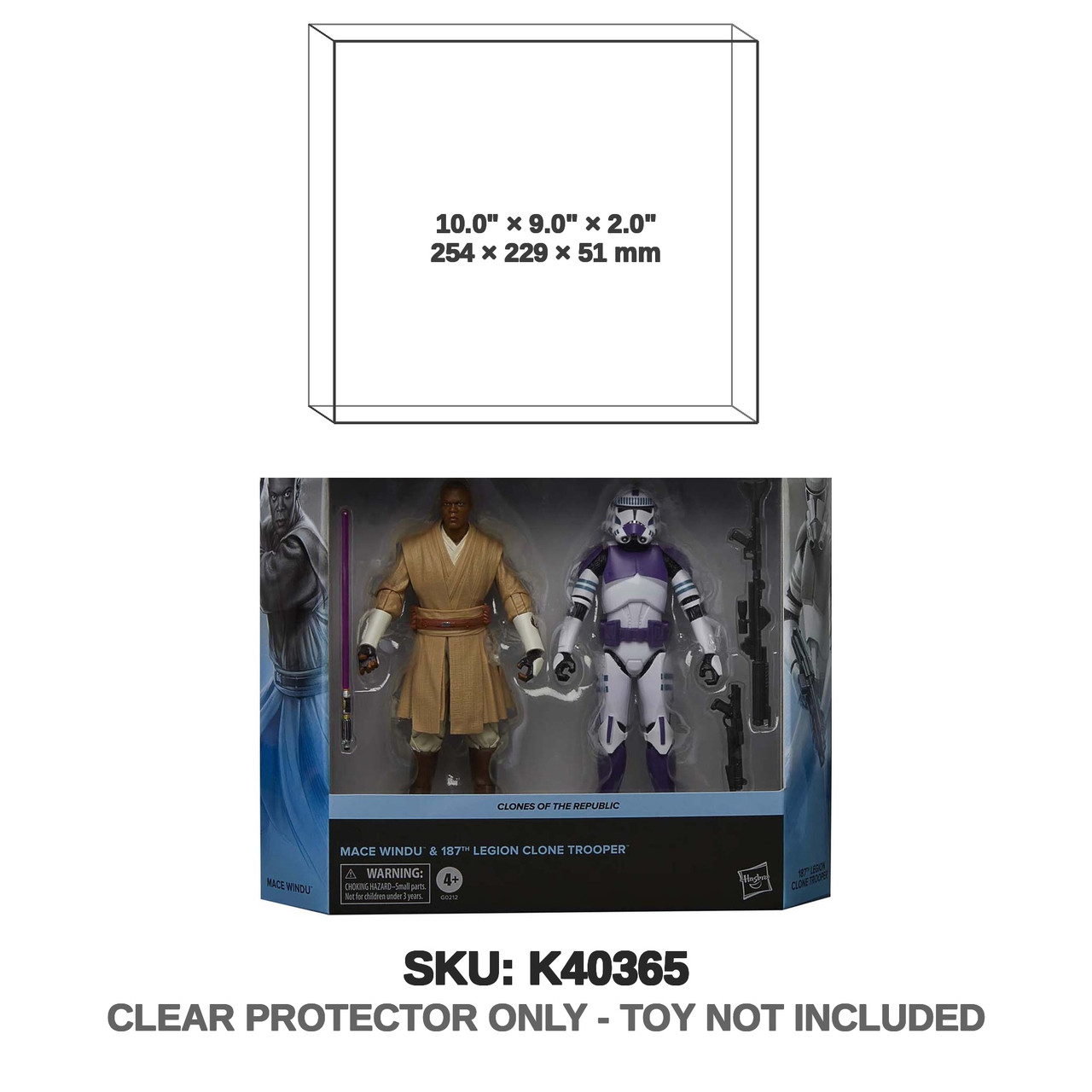 Mace Windu & 187th Clone Trooper Star Wars Black Series Figure