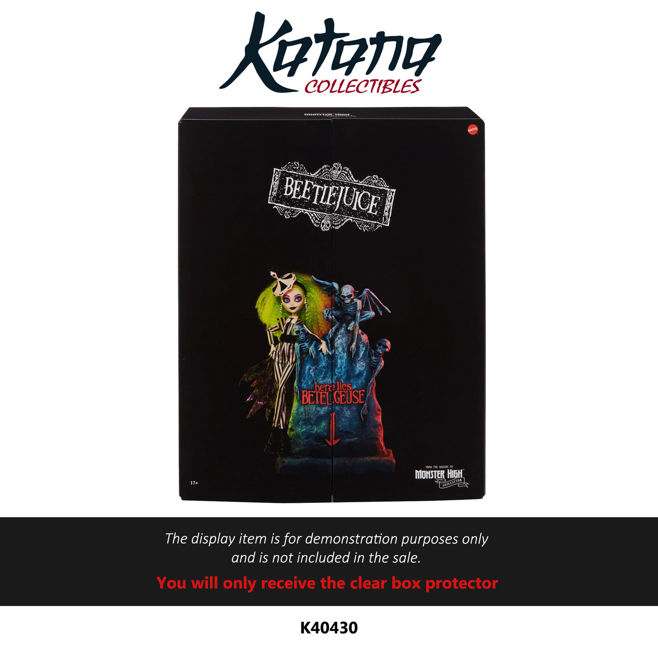 Katana Collectibles Protector For Monster High - Mattel Creations - Beetlejuice