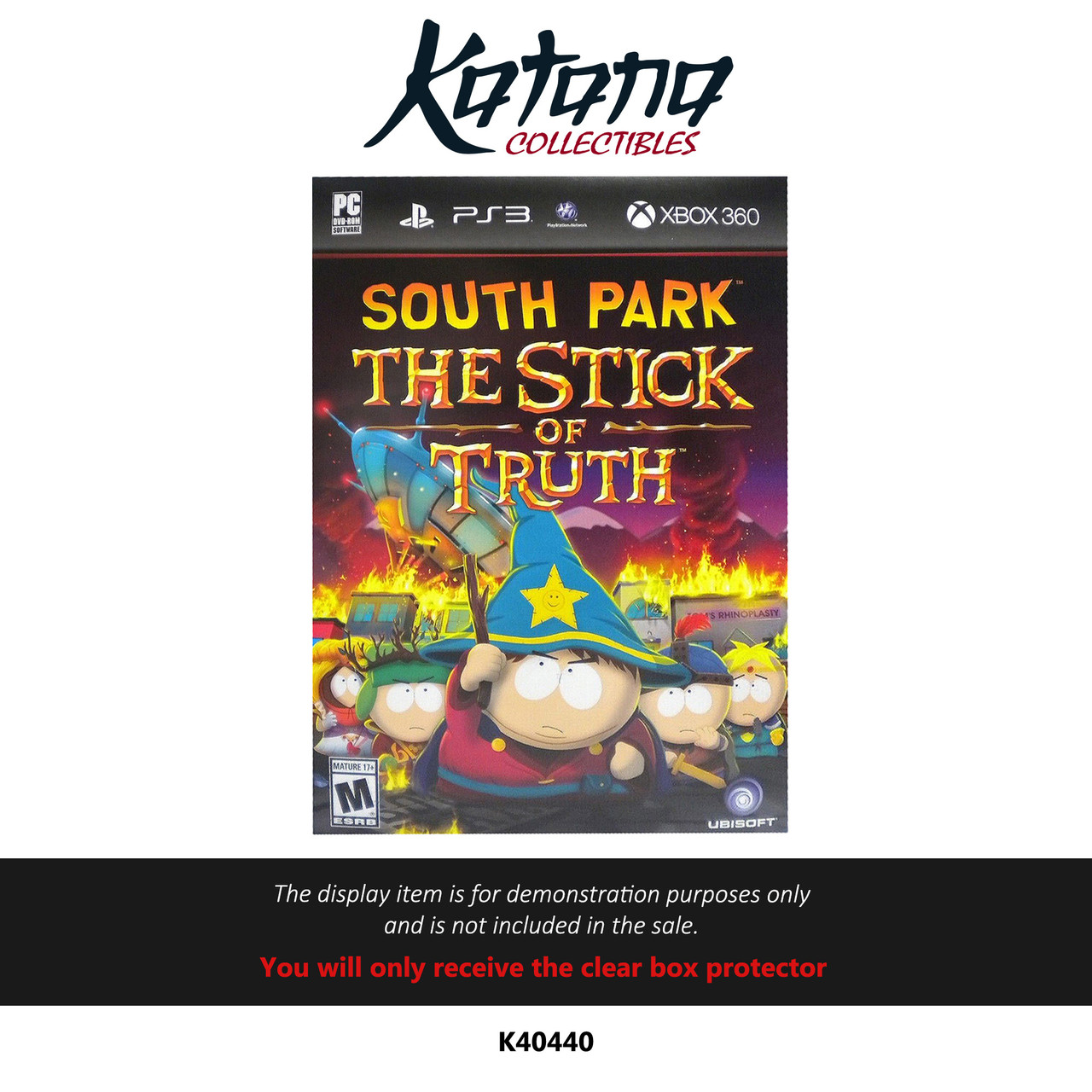 Katana Collectibles Protector For Promo Box - Store Display - Ps3/Xbox360 - South Park Stick Of Truth