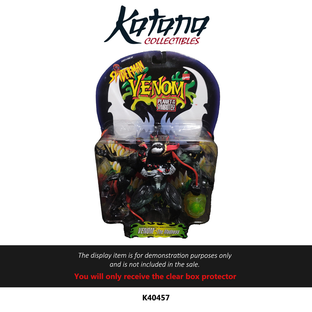 Katana Collectibles Protector For Toybiz 1996 Planet Of The Symbiotes: Venom-The Madness