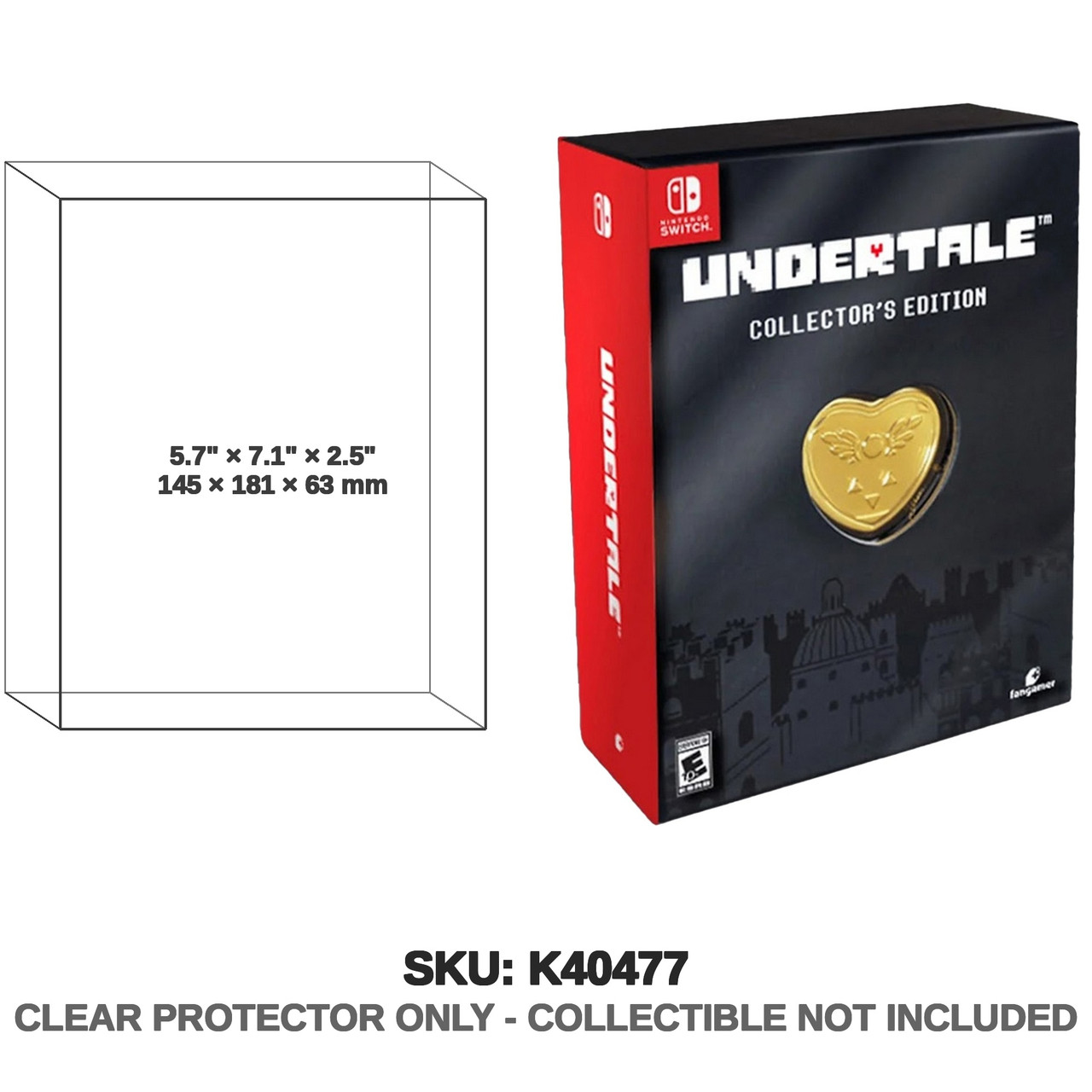 Protector For Undertale Collector's Edition Nintendo Swi | Katana