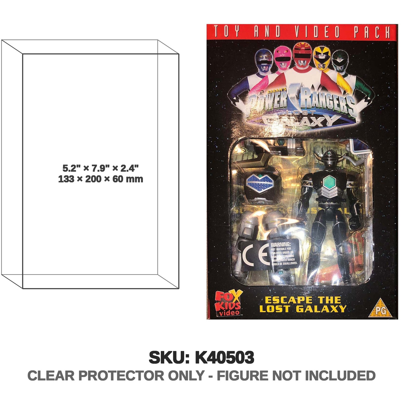 Bandai Power Rangers Lost Galaxy Toy & Video Pack