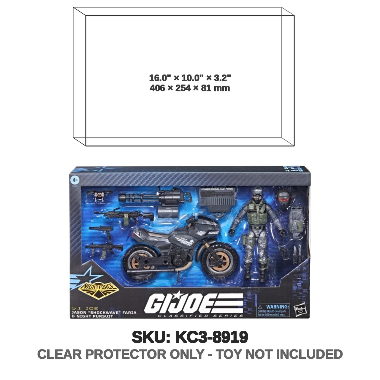 Jason Shockwave Faria & Night Pursuit Cycle G.I. Joe Classified Night Force