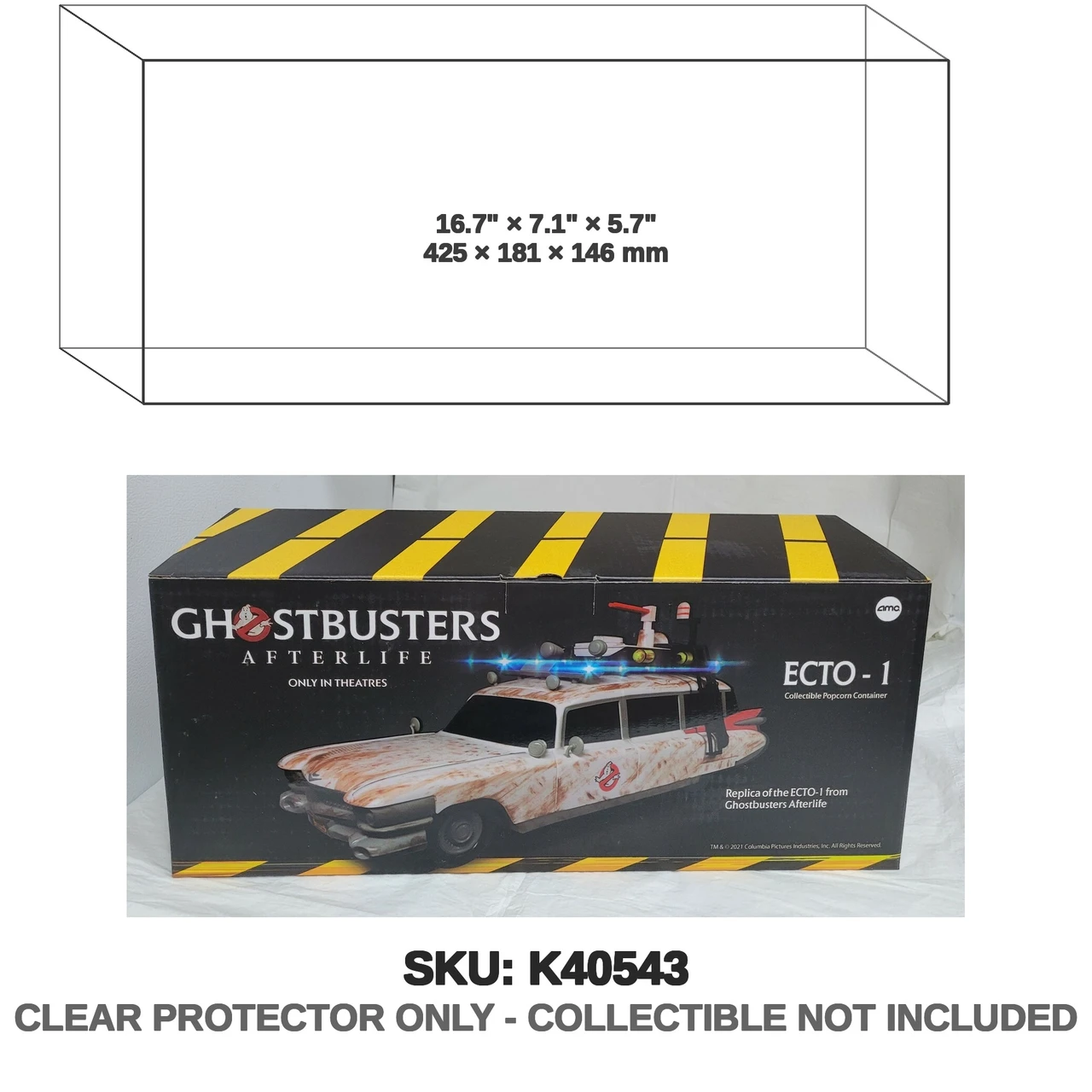Hasbro Ghostbusters Afterlife Ecto-1 AMC Popcorn Container