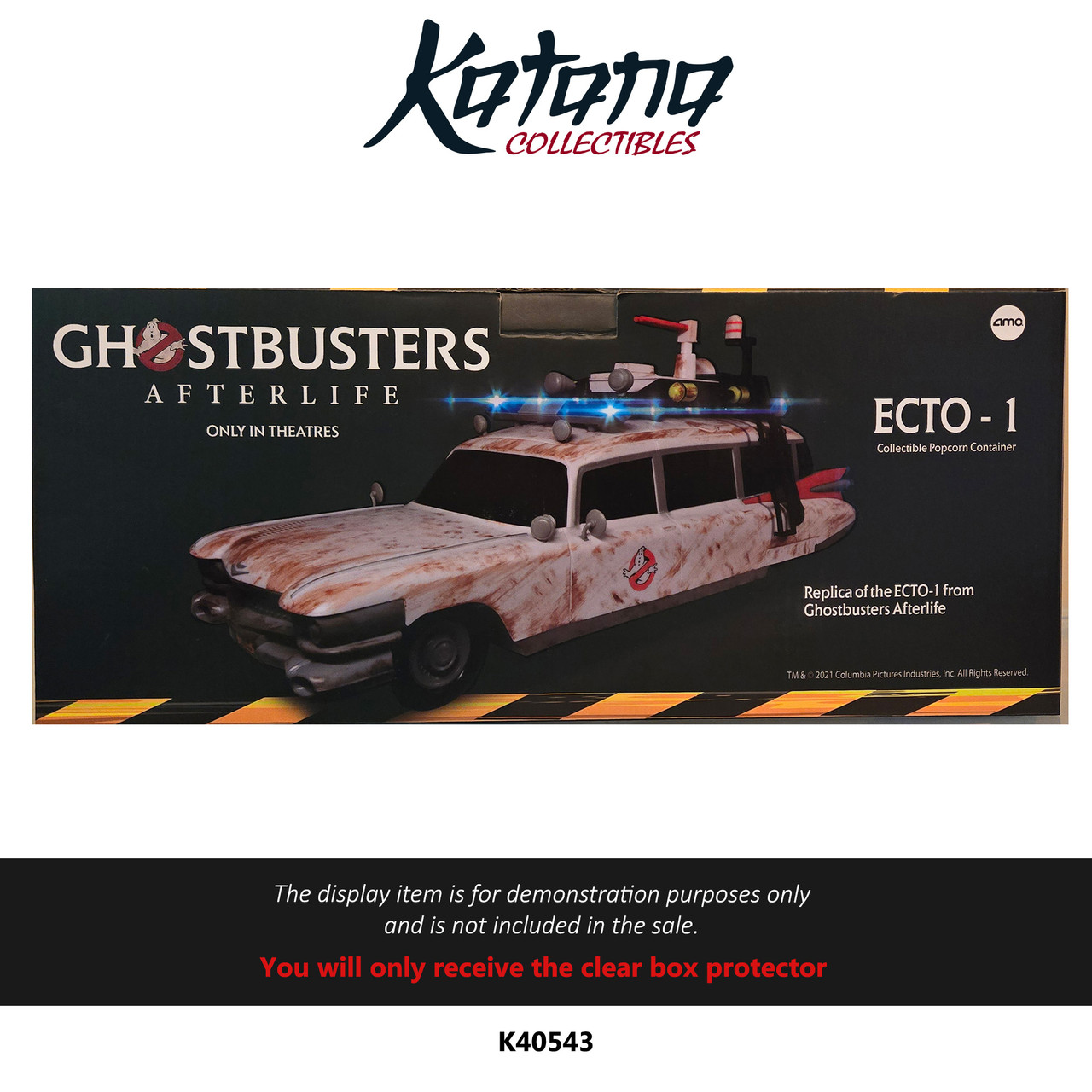 Katana Collectibles Protector For Ghostbusters Afterlife Ecto-1 Amc Popcorn Container