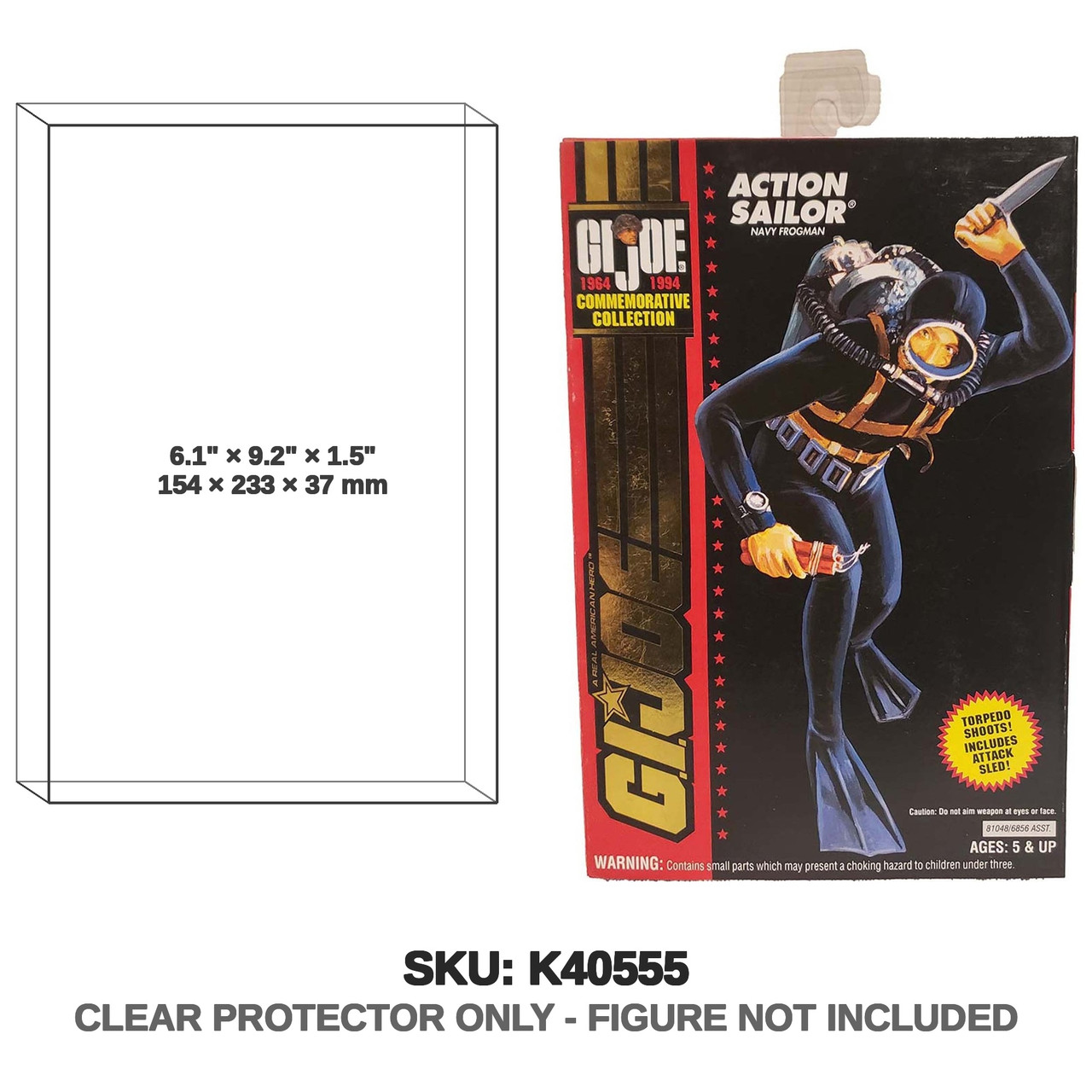 Hasbro G.I. Joe A Real American Hero 1994 Action Sailor With Hanger-Tab