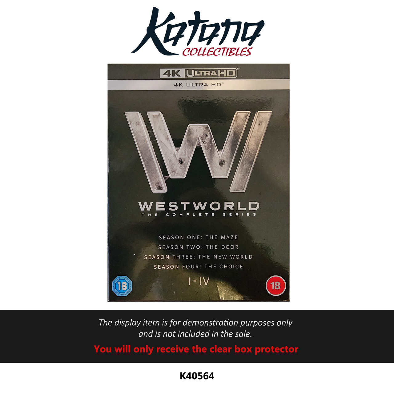 Katana Collectibles Protector For Westworld 4K Box Set
