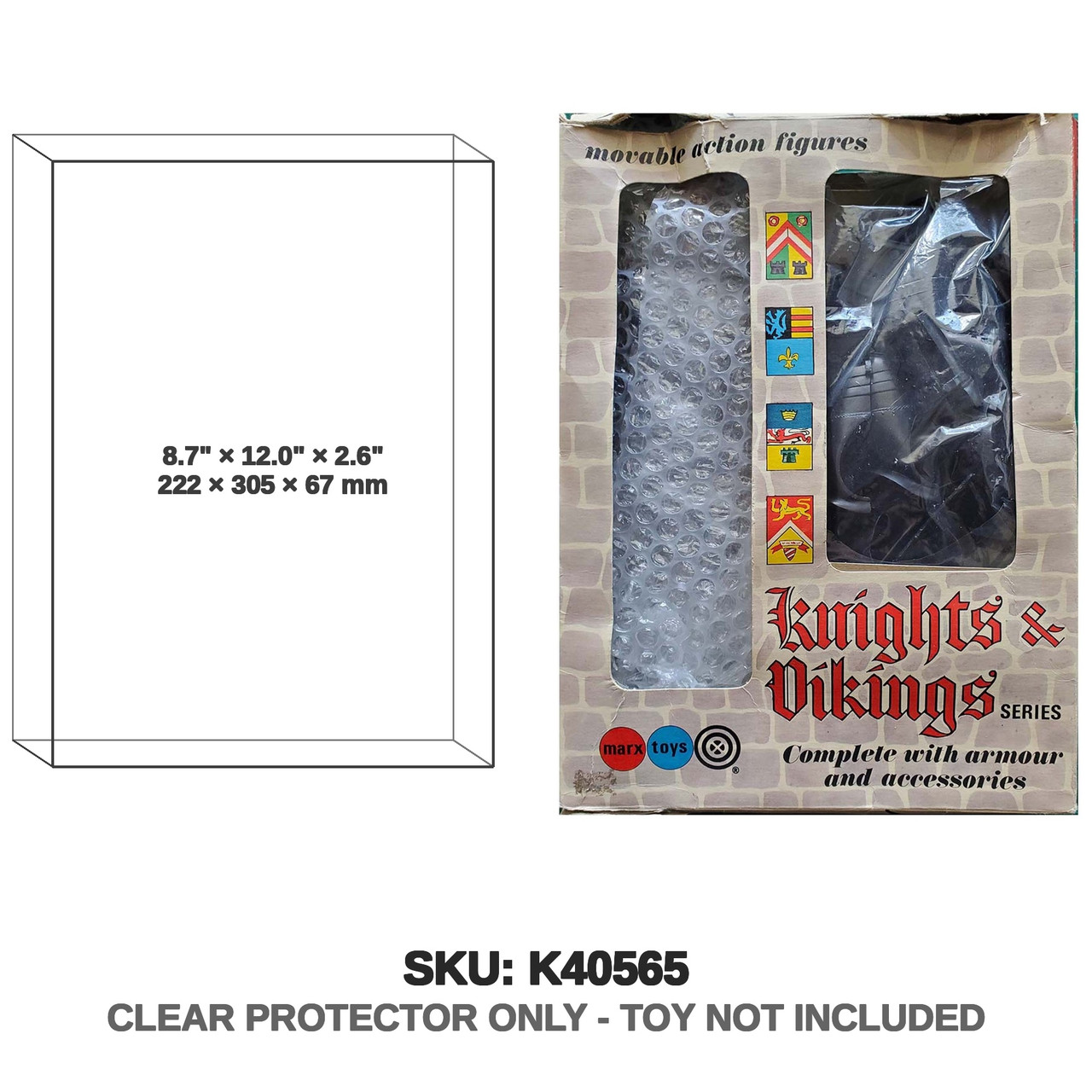 Marx Toys Knight and Viking Window