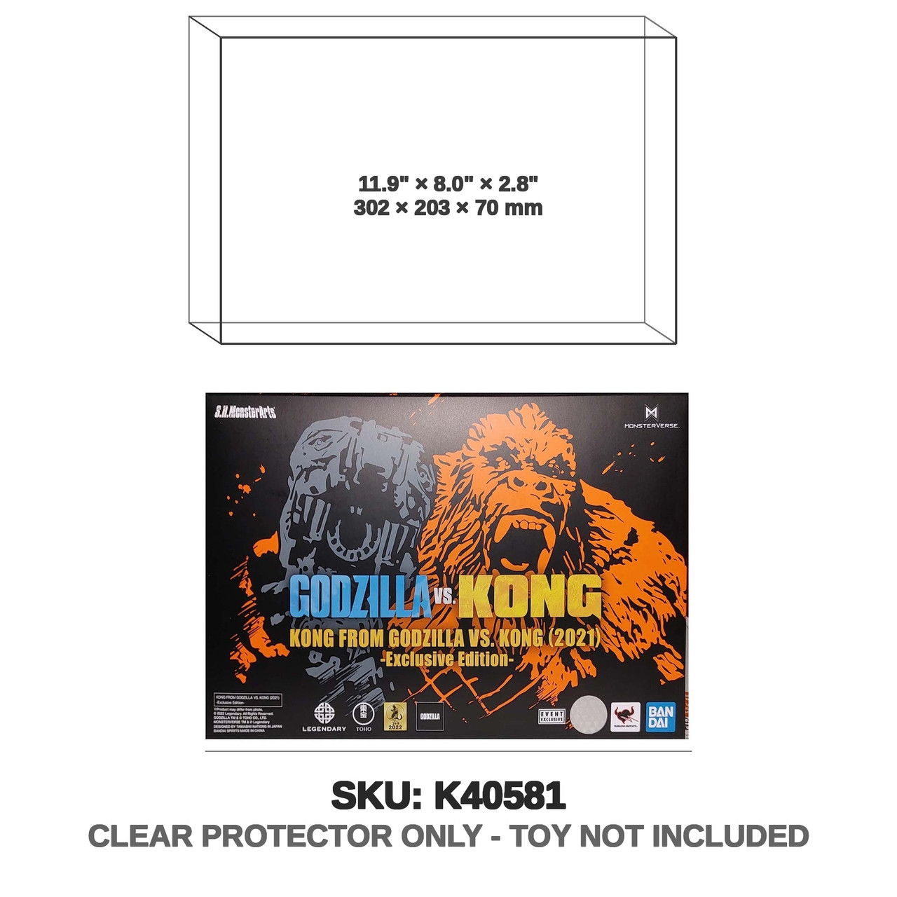 Kong Godzilla vs Kong S.H.MonsterArts Event Exclusive SDCC Figure