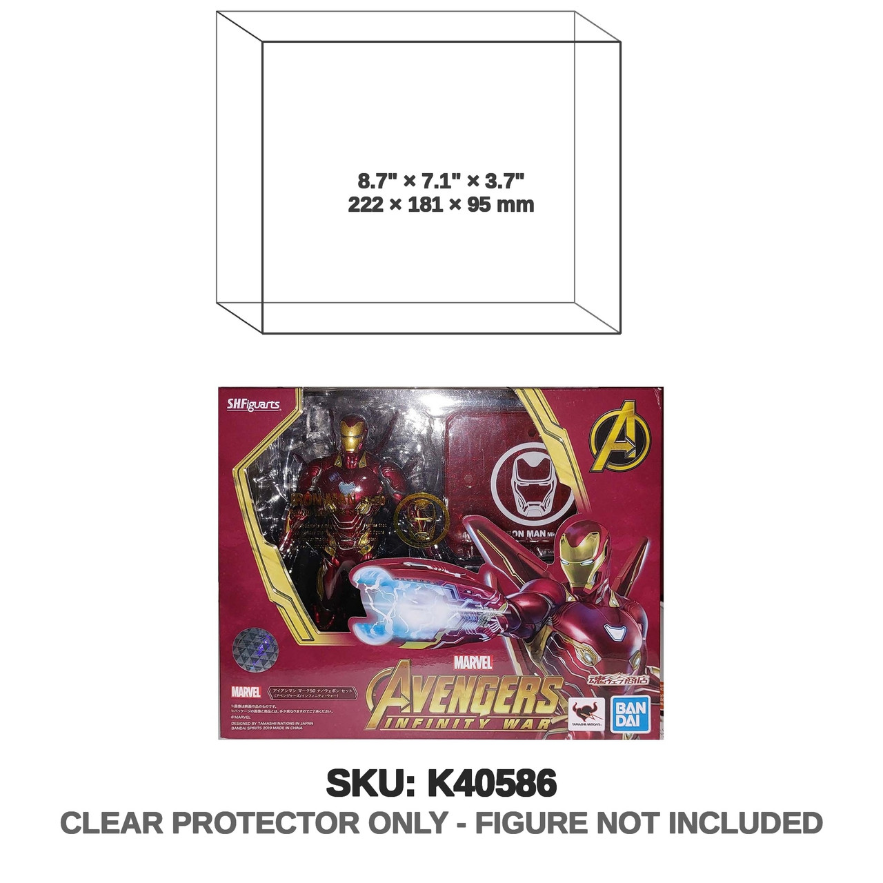 Bandai Marvel S.H.Figuarts Iron Man Infinity War Mk50 Nano Weapon Set