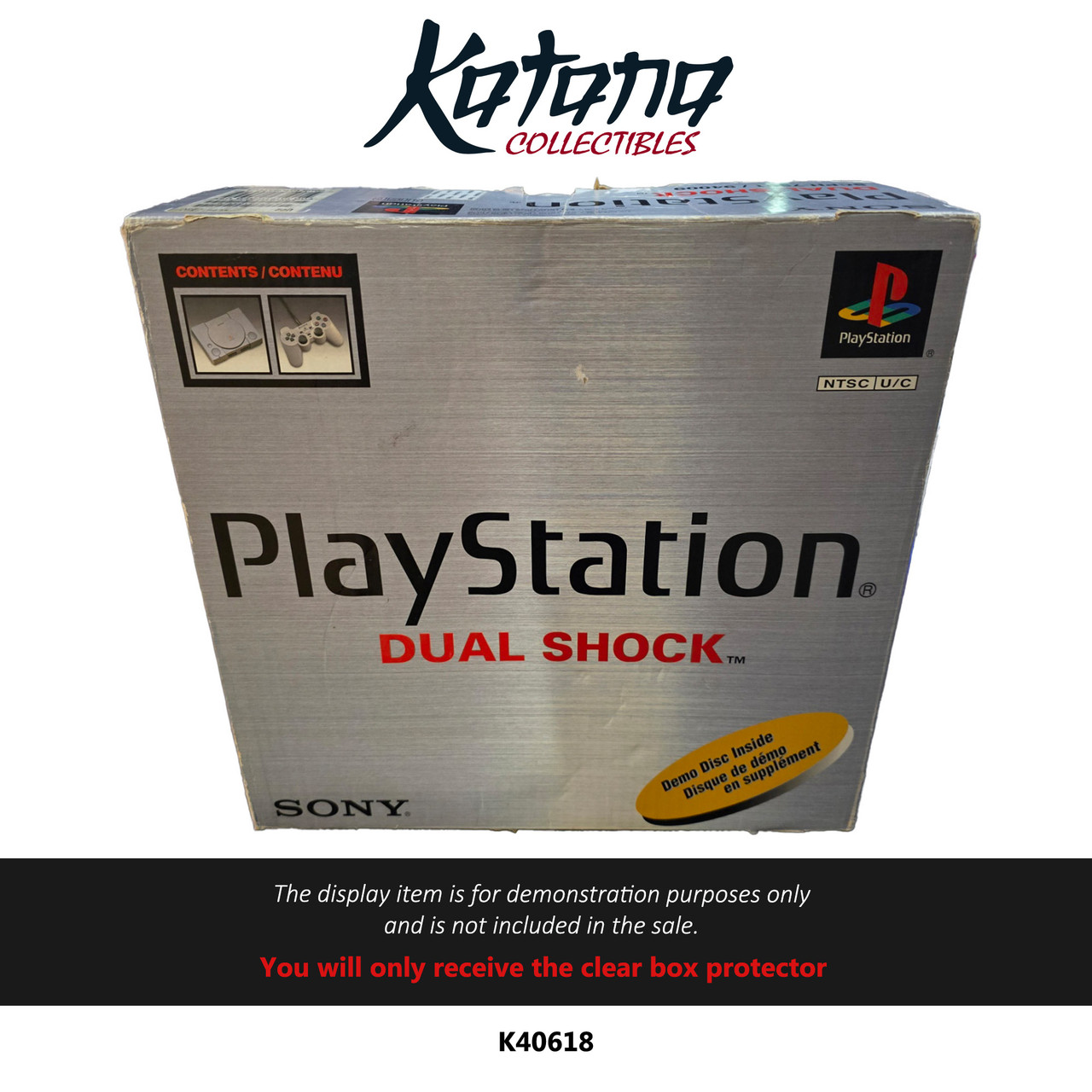 Katana Collectibles Protector For Sony Playstation 1 Dual Shock Console (Scph-9001) Ps1