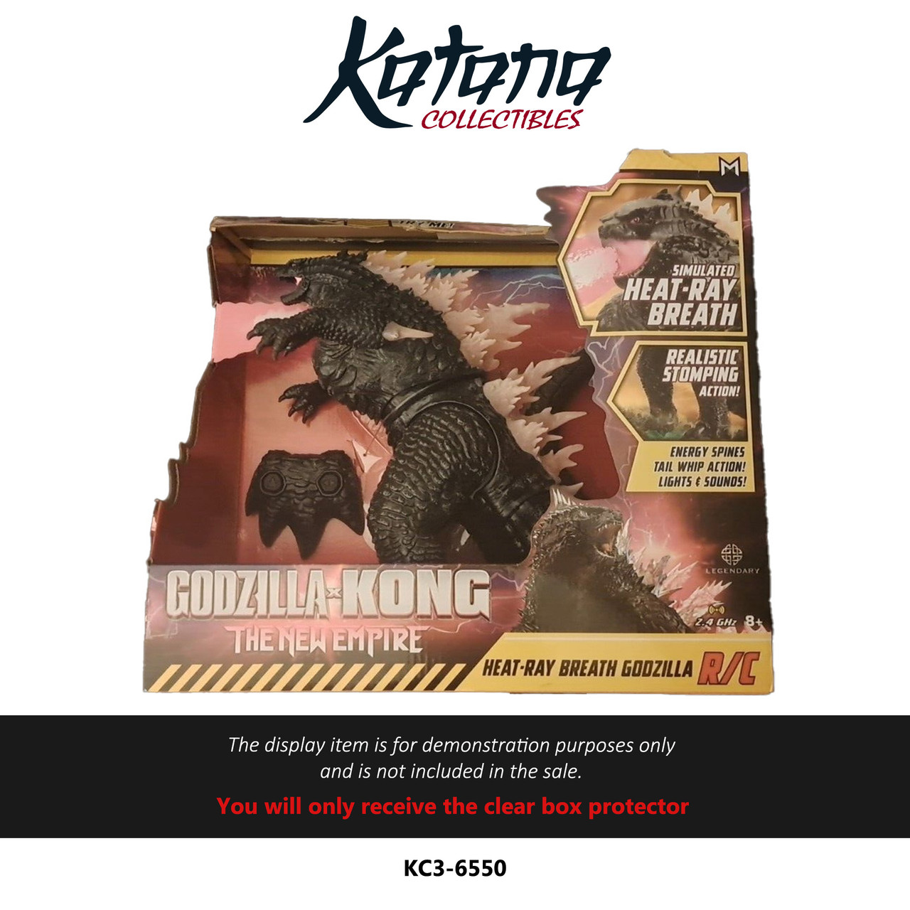 Katana Collectibles Protector For Jada Godzilla X Kong: The New Empire Heat-Ray Breath Godzilla Rc Remote Control