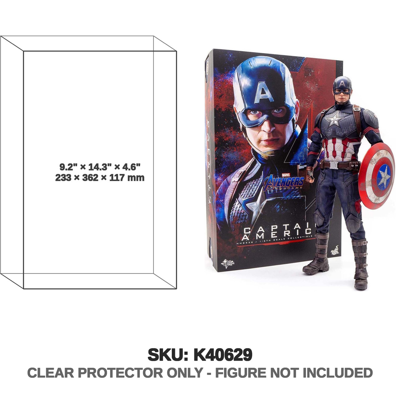 Hot Toys Marvel Avengers Endgame Captain America 1/6 Scale Collectible Figure MMS536