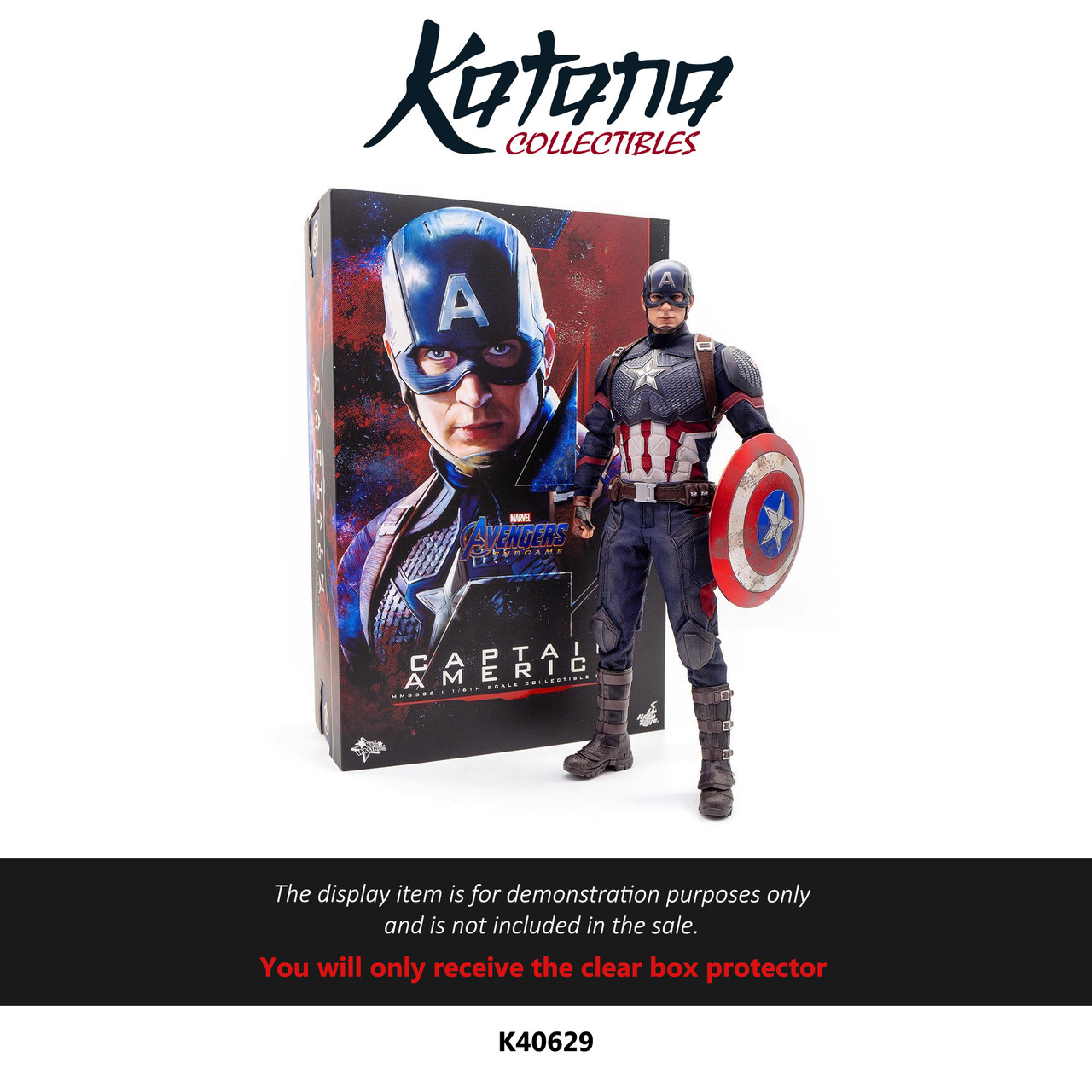 Katana Collectibles Protector For Hot Toys Avengers Endgame: Captain America 1/6 Scale Collectible Figure (Mms536)