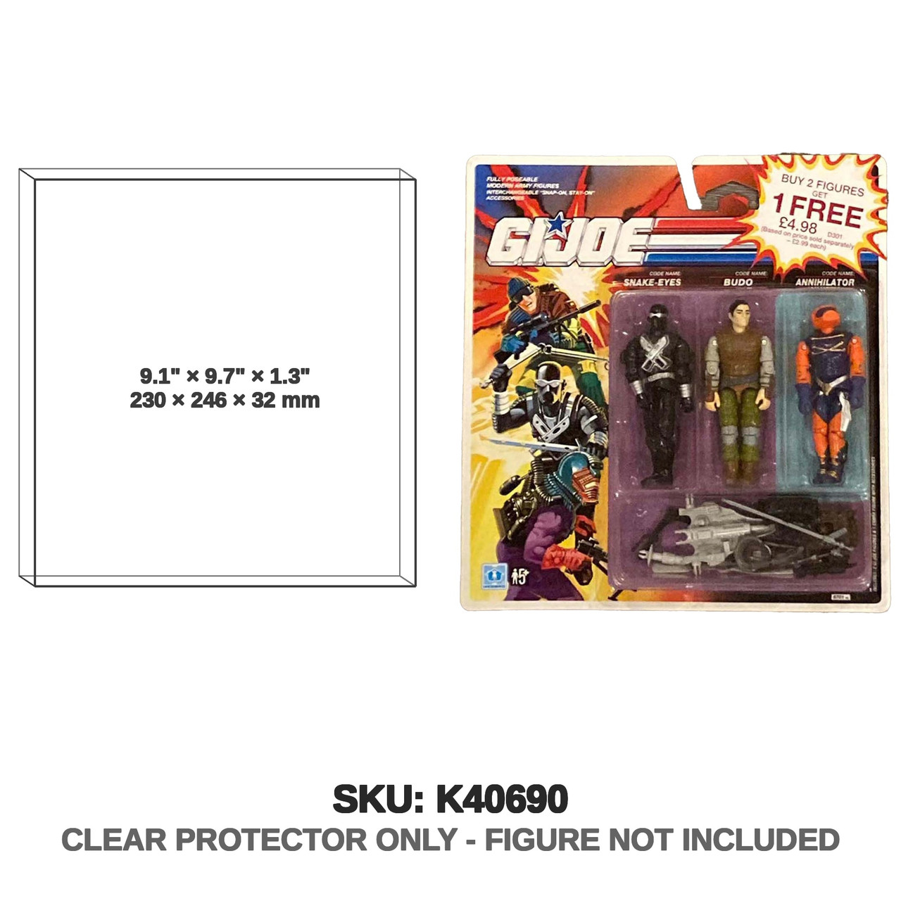 G.I. Joe A Real American Hero UK Woolworths 3 Pack Figures