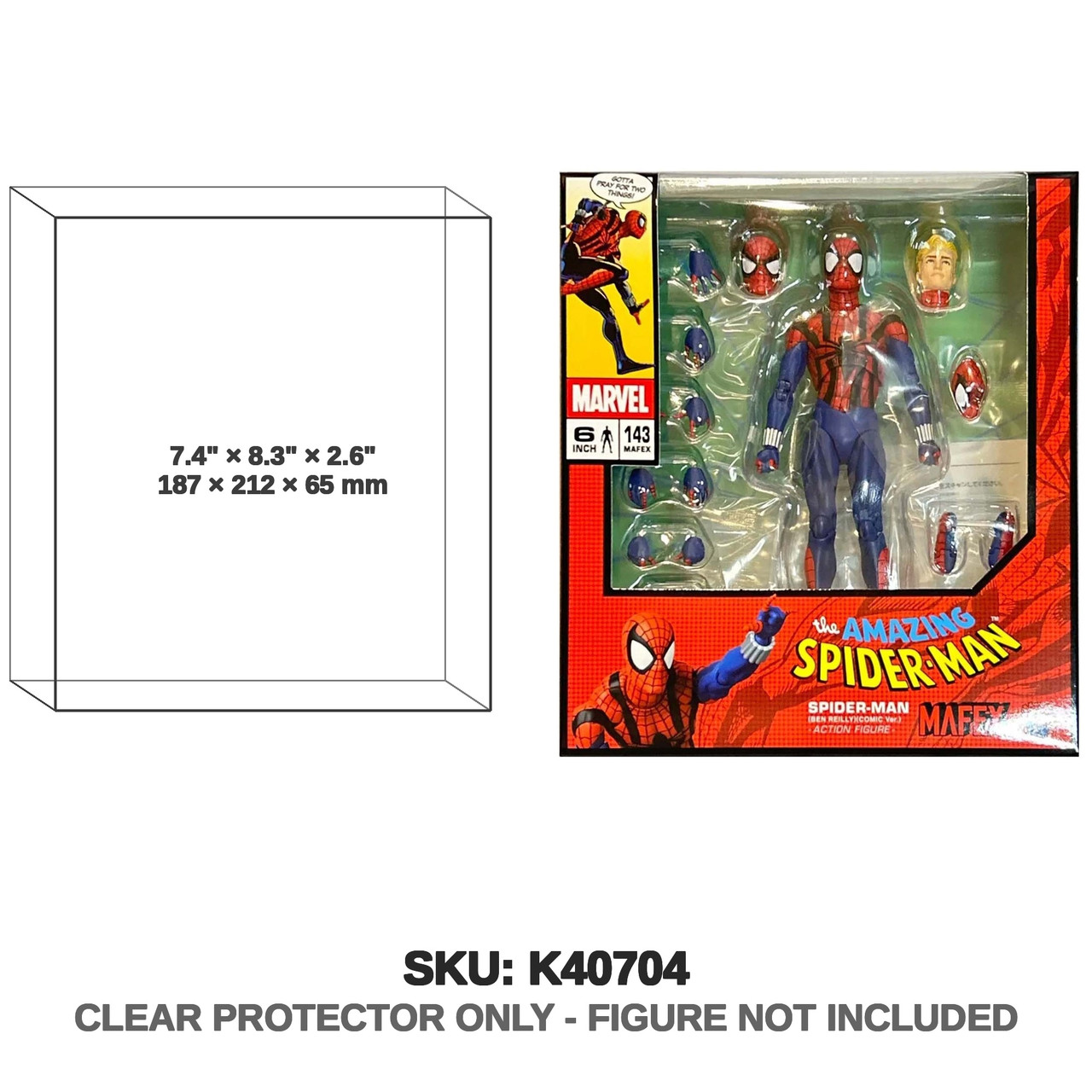 Spider-Man Ben Reilly Comic Mafex Figure