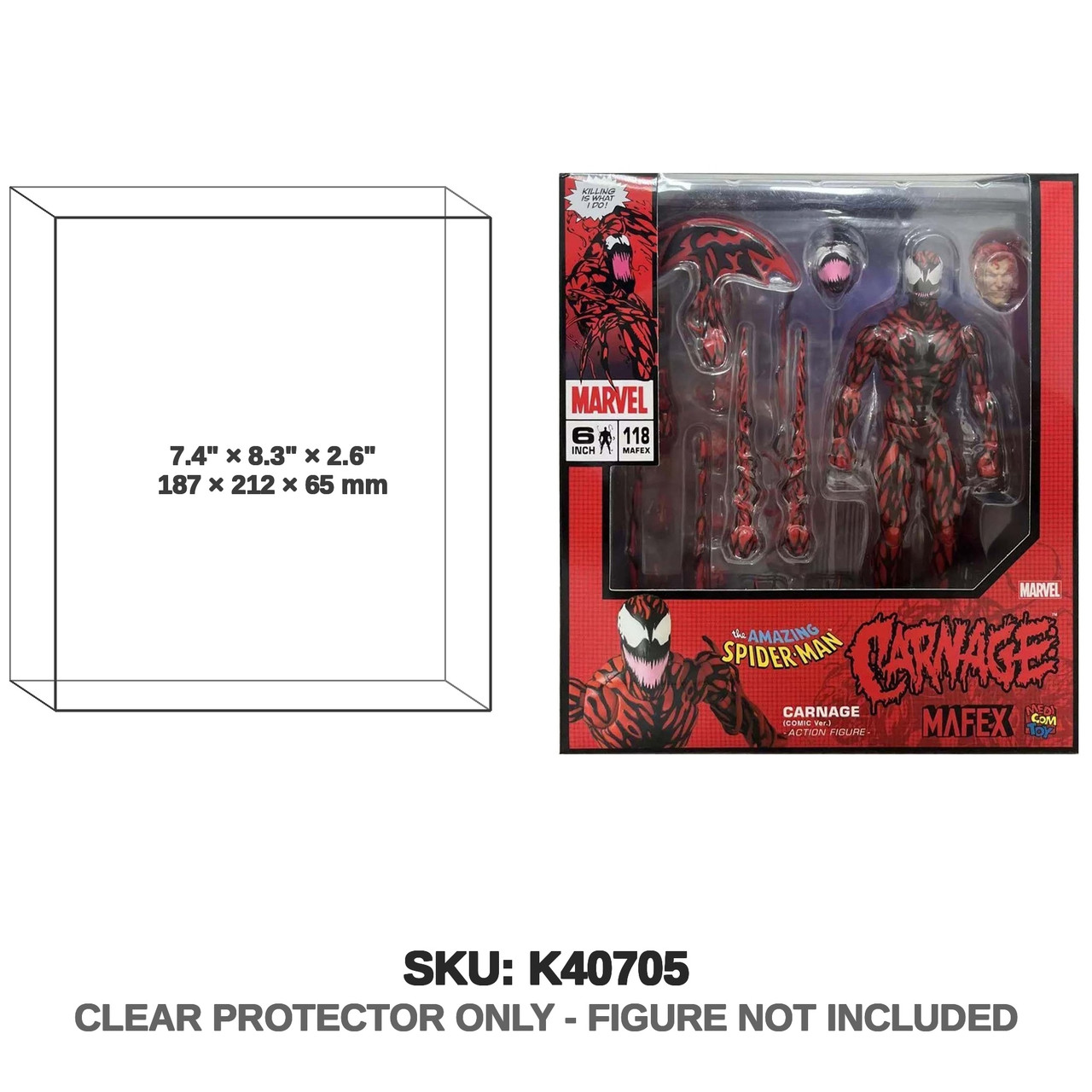Carnage Amazing Spider-Man Comic Mafex No.118 Figure