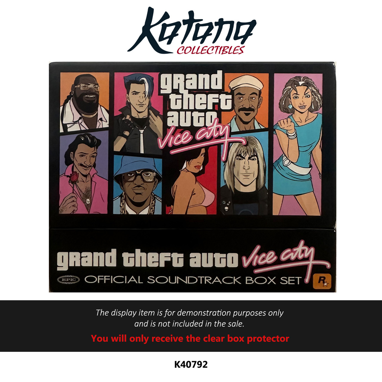 Katana Collectibles Protector For Grand Theft Auto Vice City Official Soundtrack CD Box Set