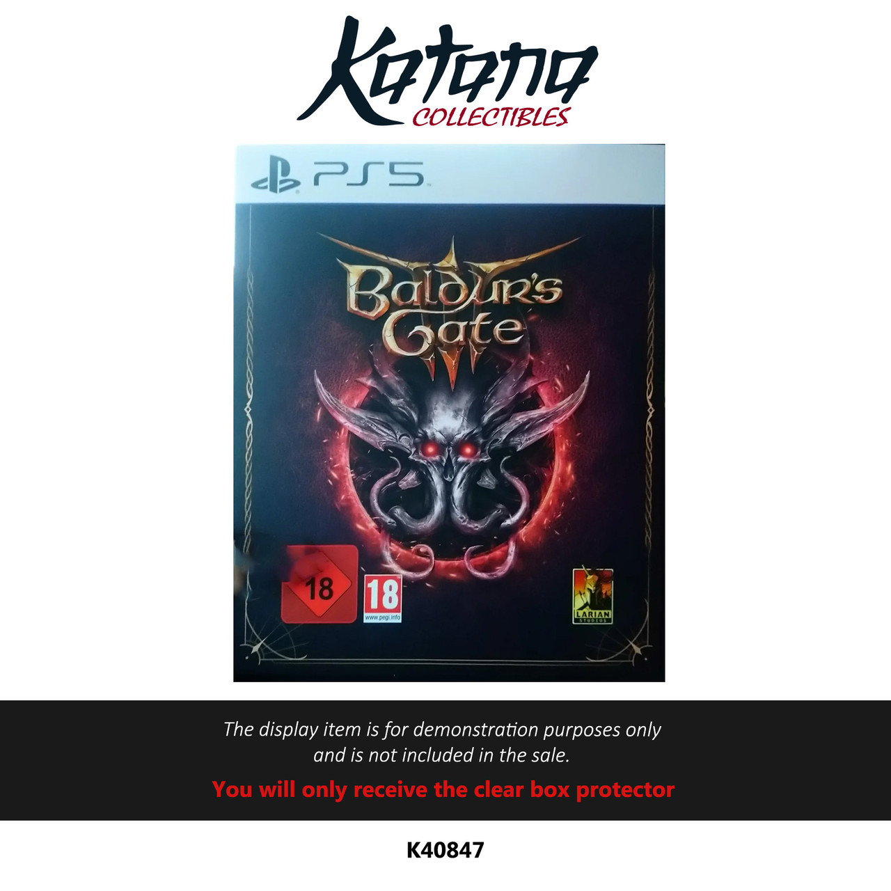 Katana Collectibles Protector For Baldur's Gate 3 (PS5) European Version