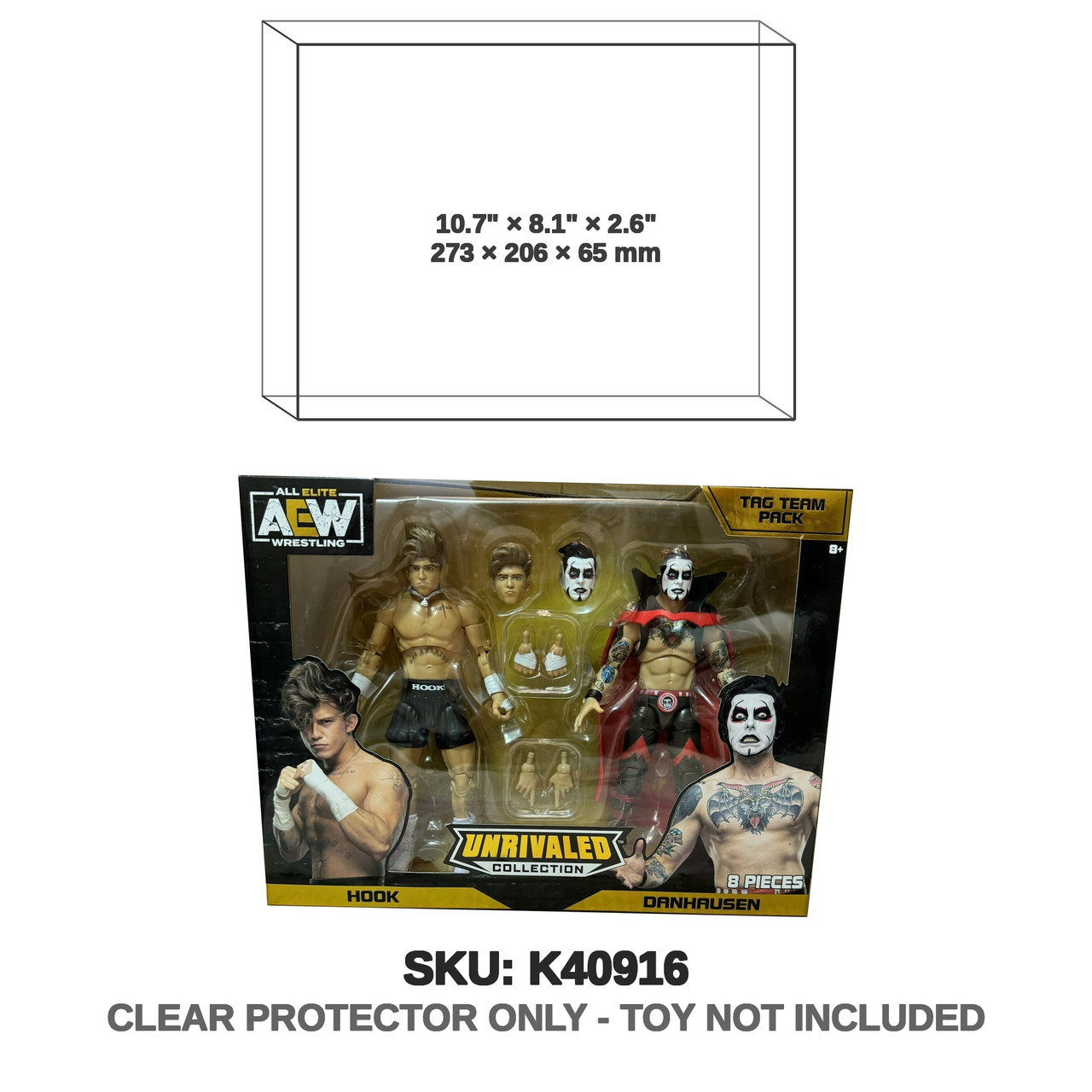 Hook Danhausen AEW Unrivaled Tag Team 2-Pack Figures