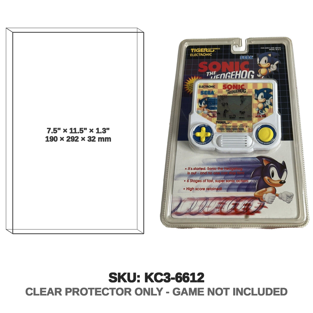 Tiger Electronic Sonic The Hedgehog Handheld Game