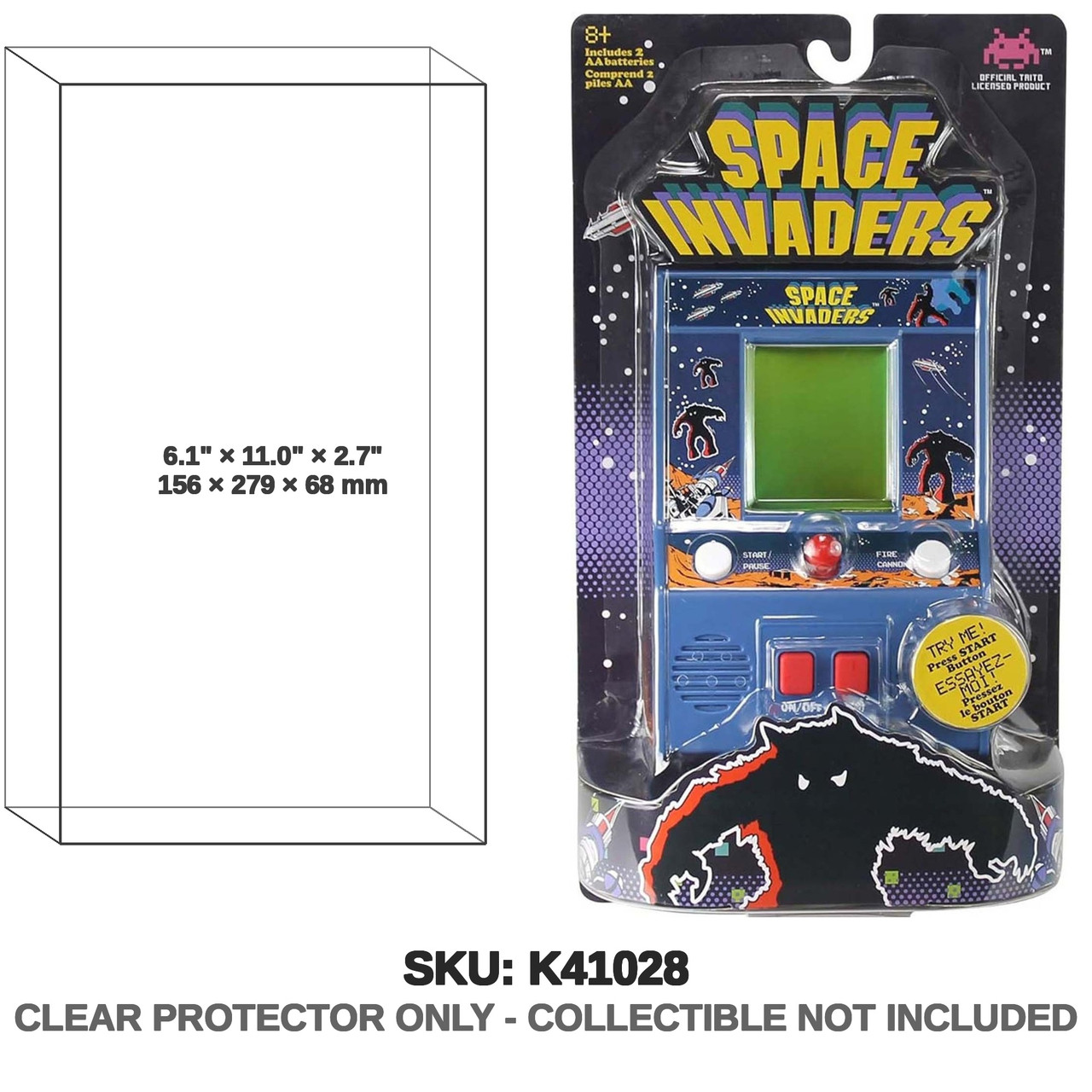 Basic Fun Space Invaders Miniature Arcade Machine