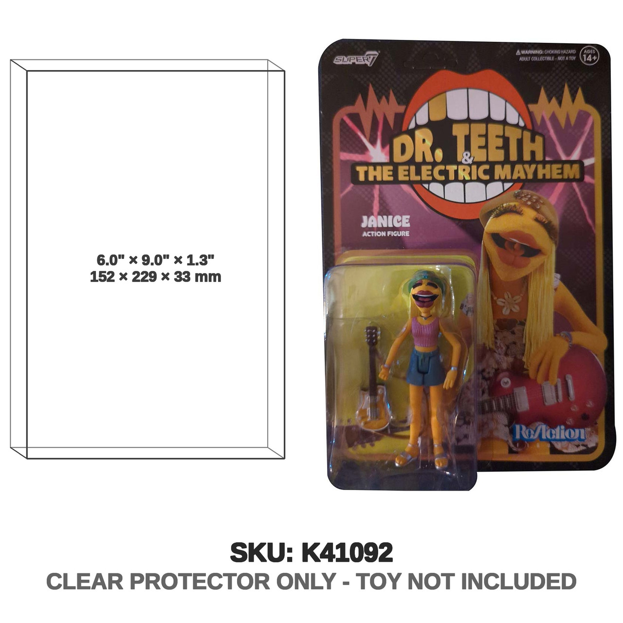 Super7 The Muppets ReAction Dr. Teeth and The Electric Mayhem