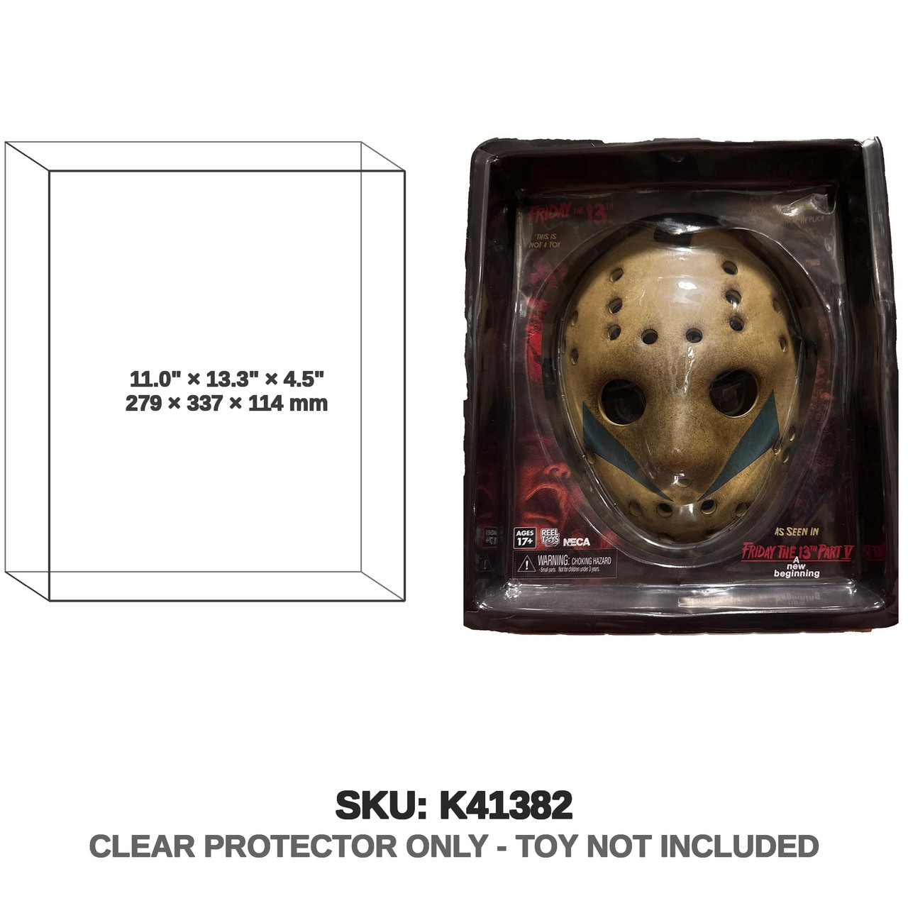 NECA Friday the 13th Cinema of Fear Jason Voorhees Mask New Beginning
