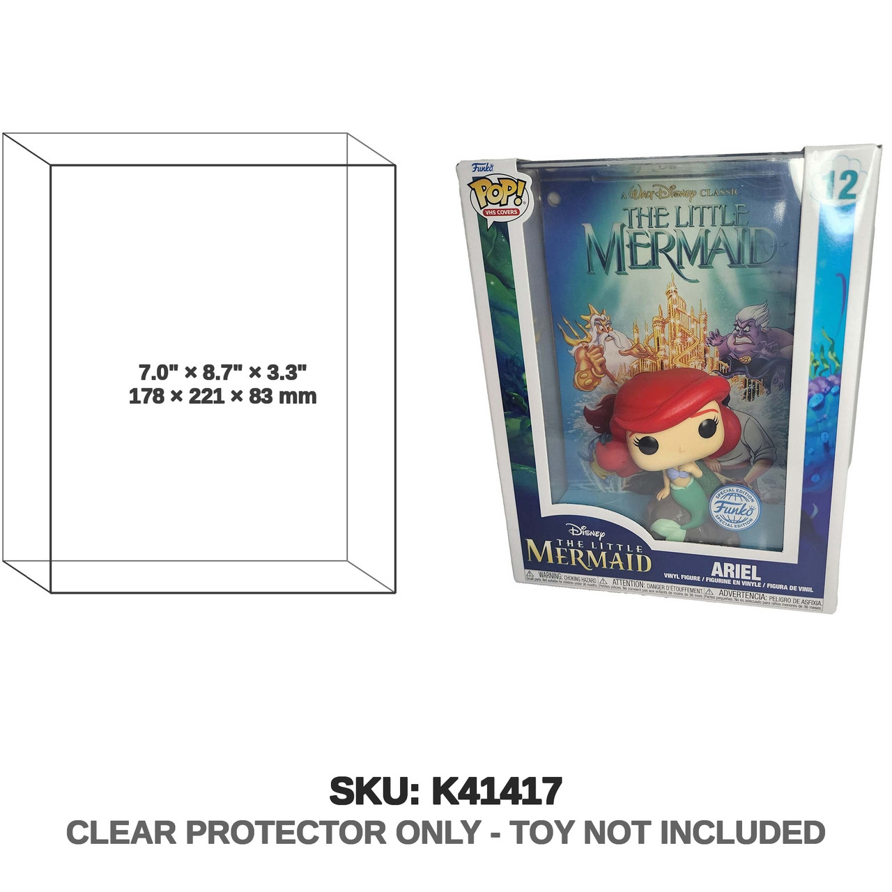 Ariel The Little Mermaid VHS Cover Figure
