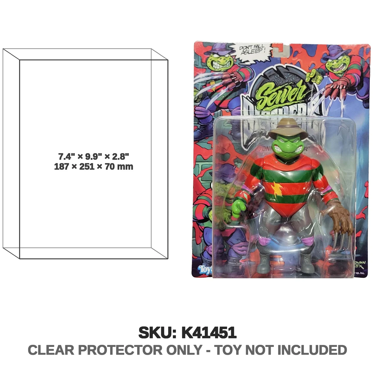 Sewer Slashers Freddy Krueger TMNT Figure