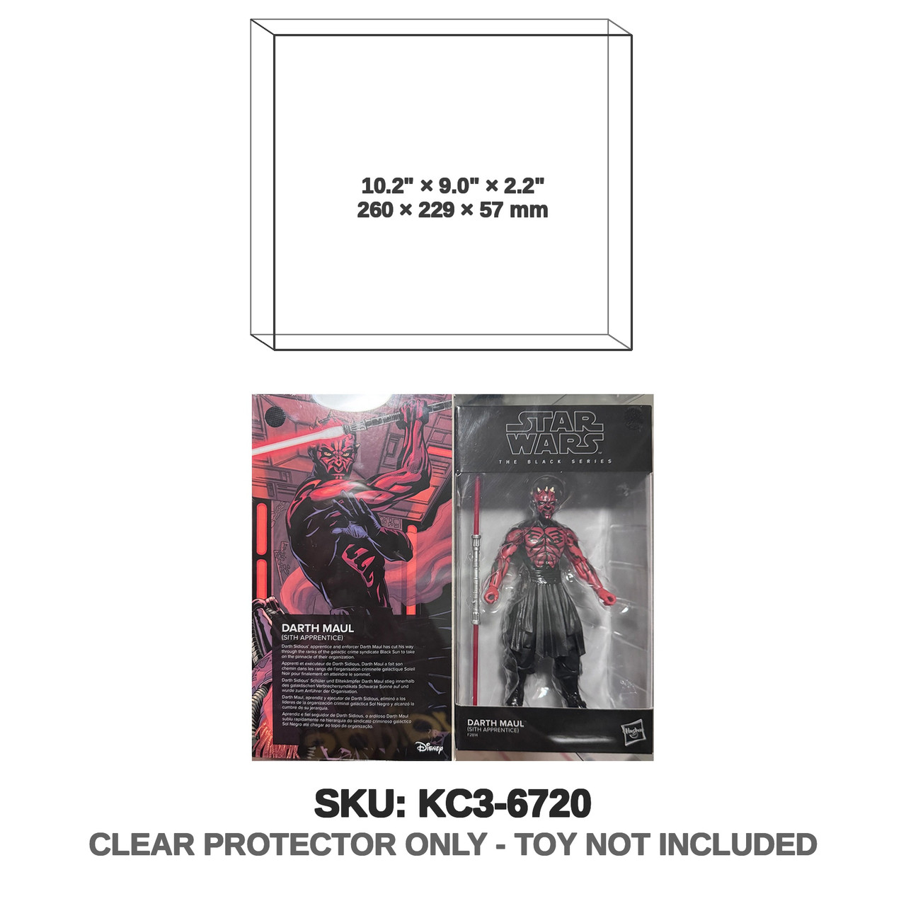 Darth Maul Star Wars Black Series Figure Opened Case Display