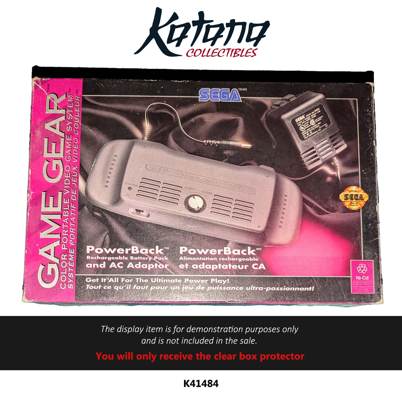 Katana Collectibles Protector For Sega Game Gear Powerback Battery