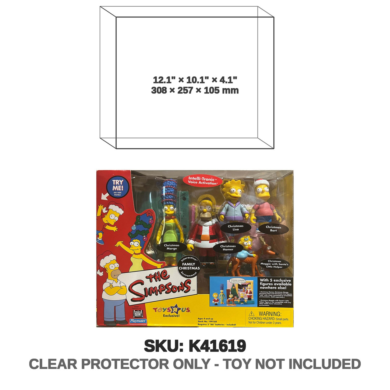 Playmates The Simpsons Interactive Environment - Family Christmas