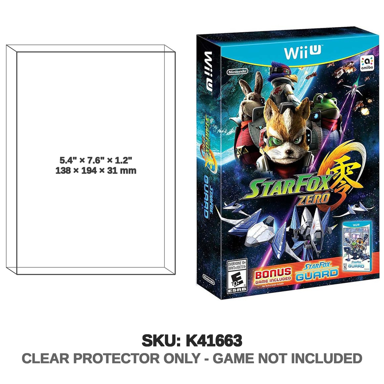 Protector For Star Fox Zero Star Fox Guard Wii U Nintend | Katana