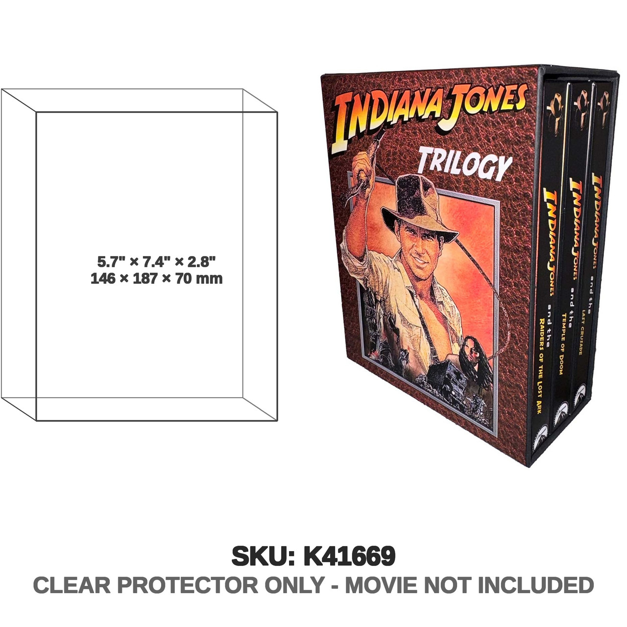 Disney Indiana Jones Trilogy Blu-ray Custom Box Set