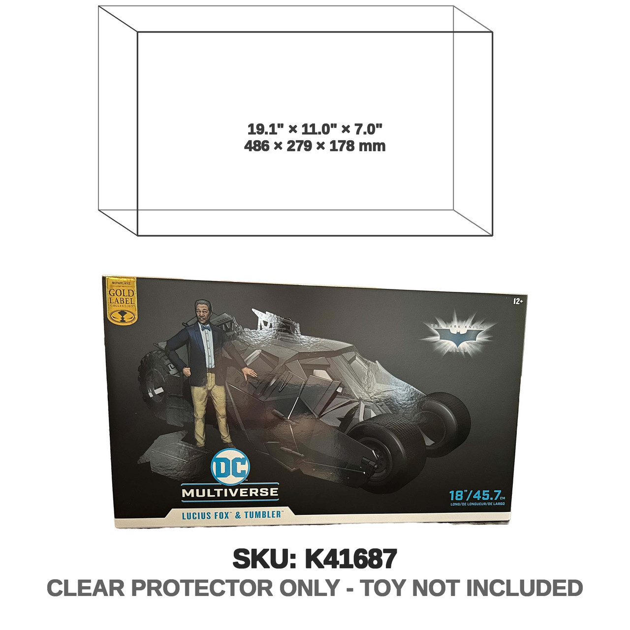 Lucius Fox Tumbler DC Multiverse Figure