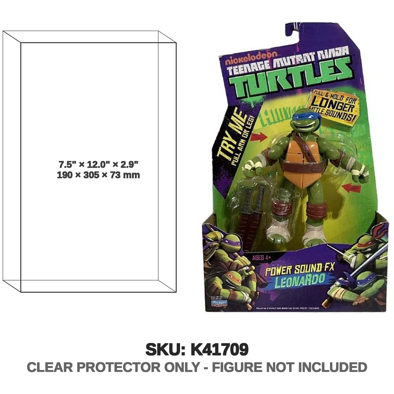 Playmates Teenage Mutant Ninja Turtles 2012 Power SFX Leonardo Raphael Donatello Michelangelo 6 Inch