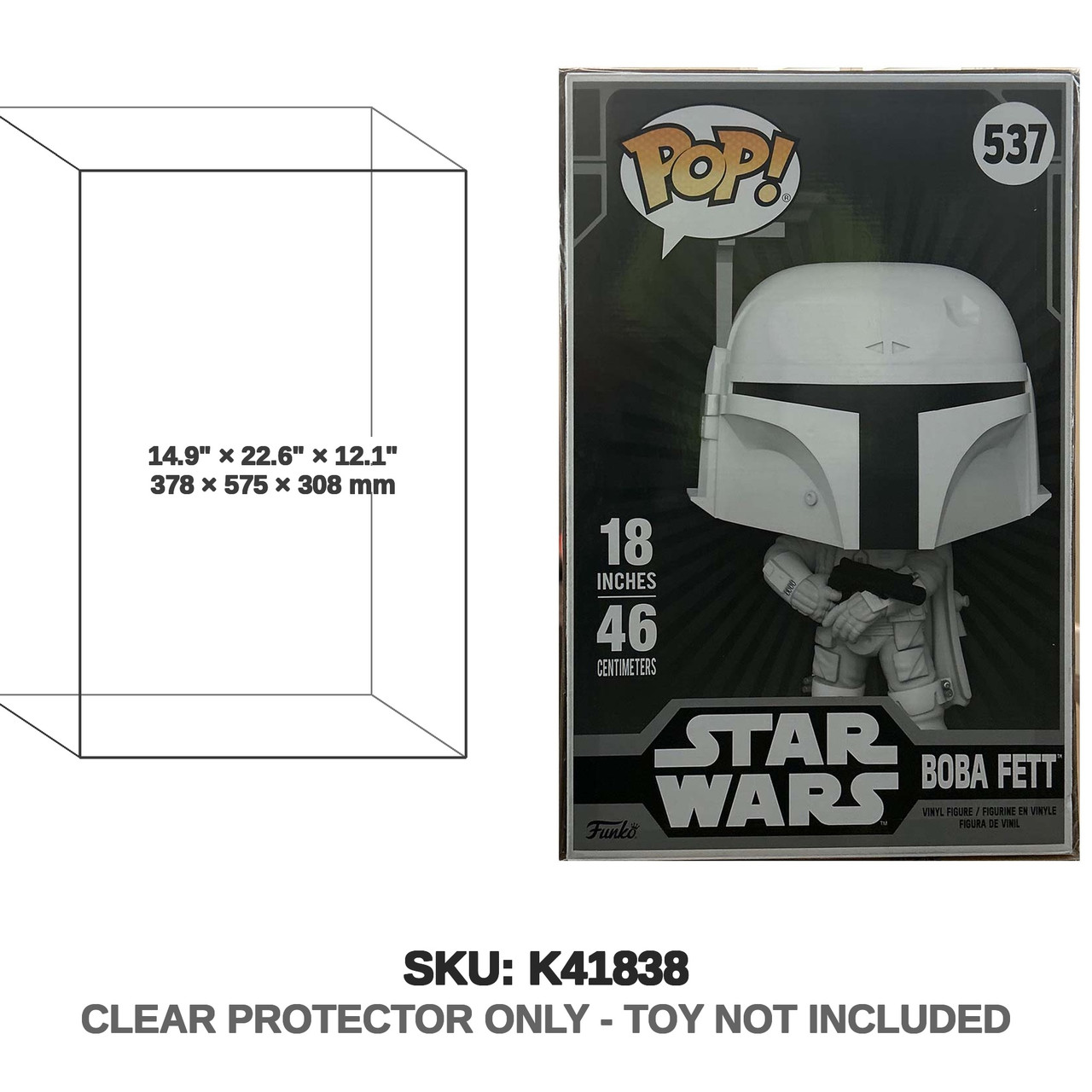 Boba Fett Star Wars 18-Inch Pop! Figure 537