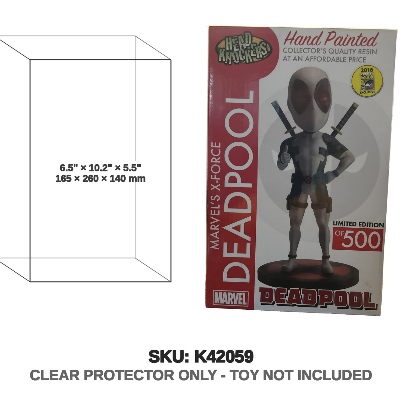 Head Knockers Marvel Deadpool Hand Painted SDCC 2016