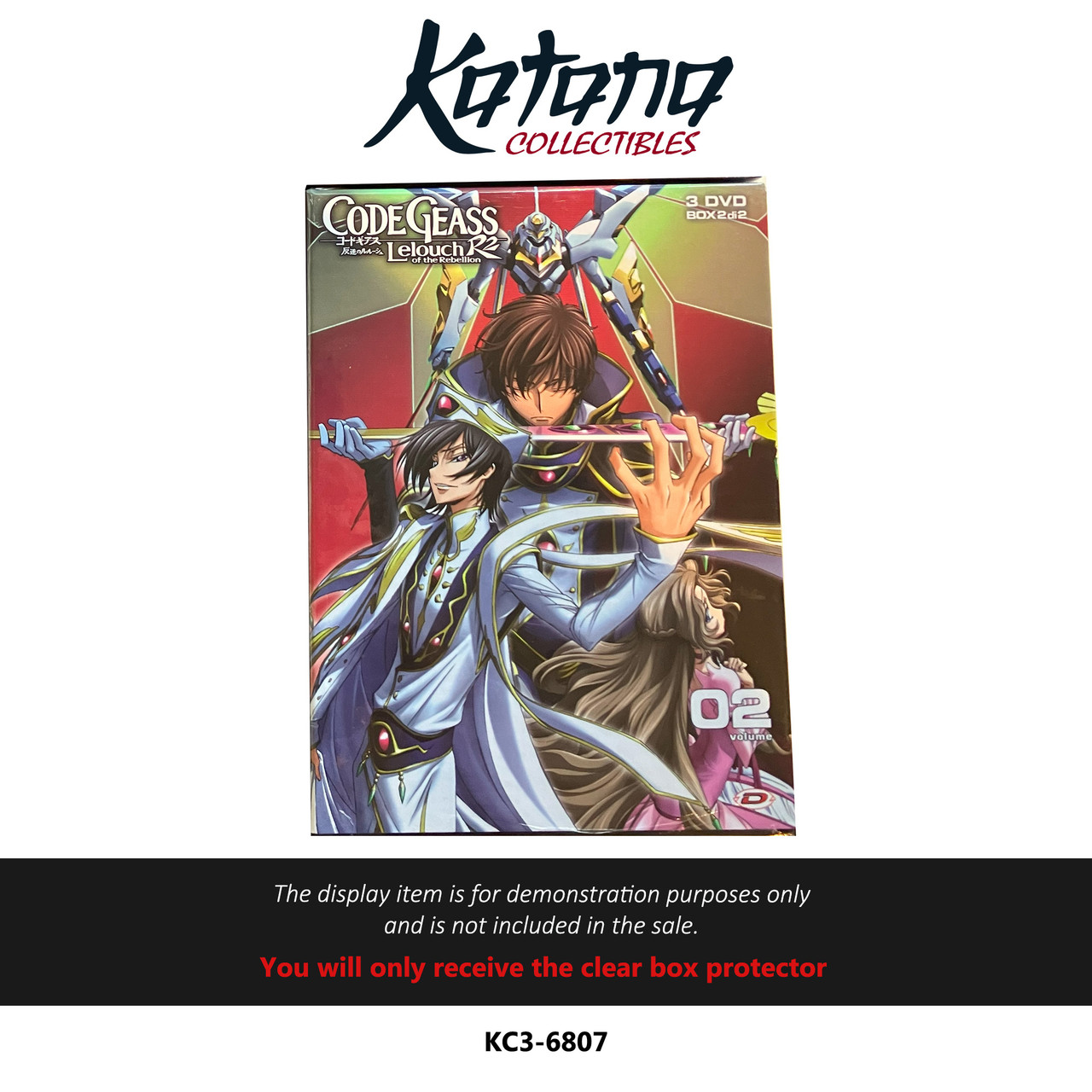 Protector For Code Geass Lelouch R2 3 DVD Box Set, Volume 02