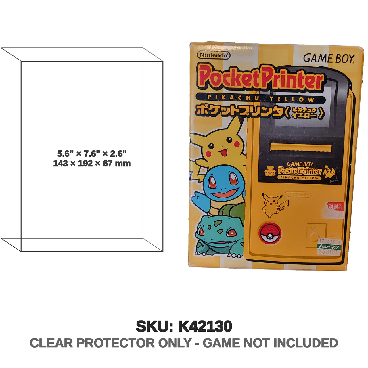 Pokemon Pikachu Yellow Game Boy Pocket Printer Japanese