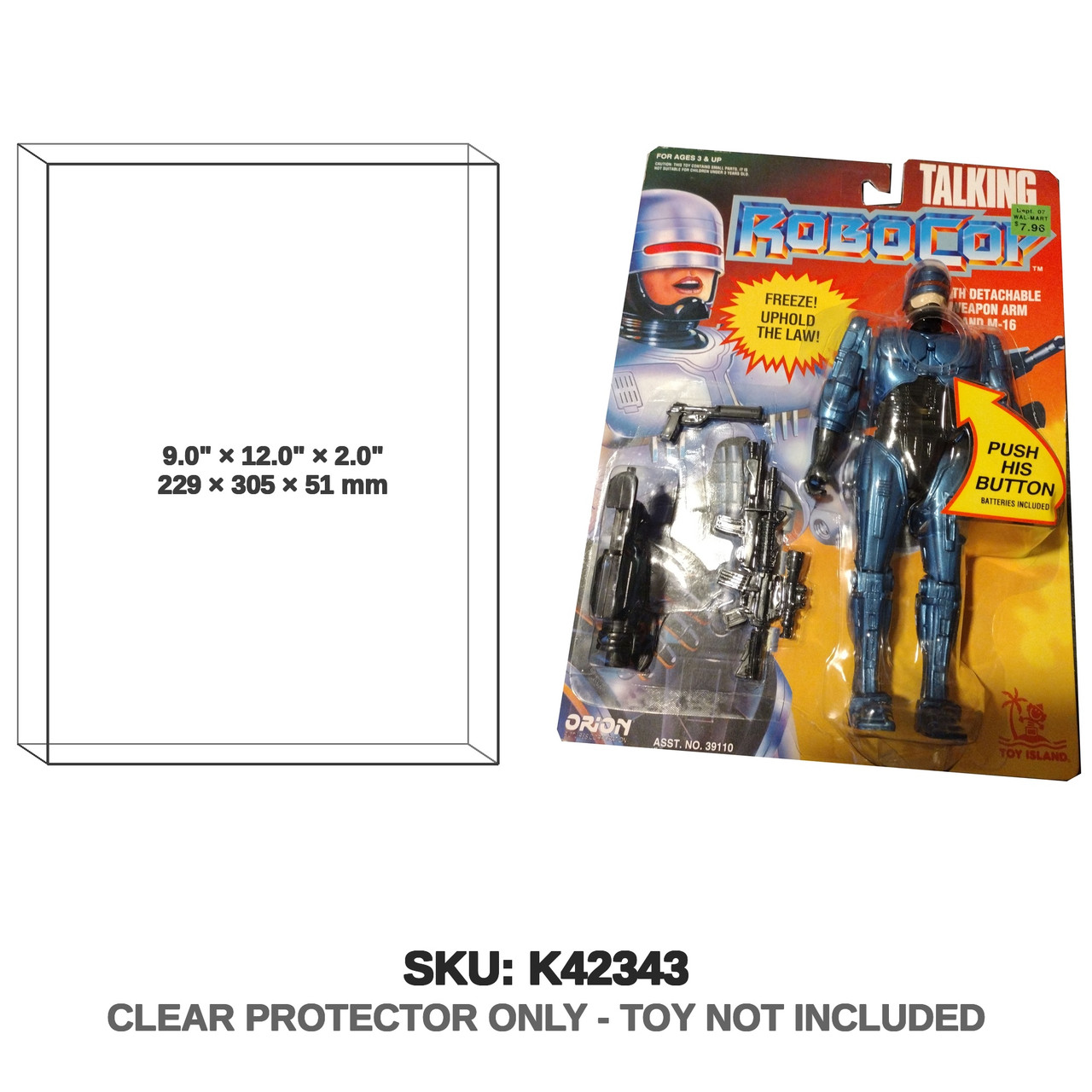 Orion RoboCop Talking Detachable Weapon Arm M-16