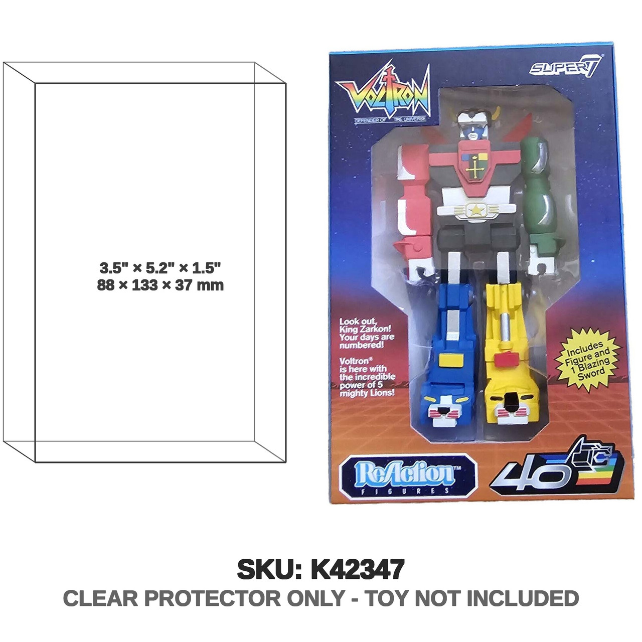 Super7 Voltron ReAction Figure